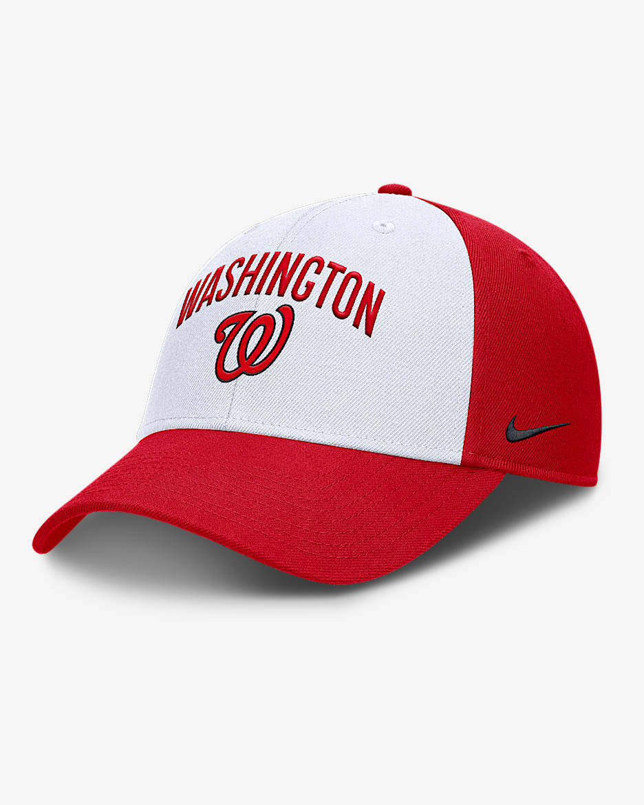 Washington Nationals Club Men's Nike Dri-FIT MLB Adjustable Hat - White
