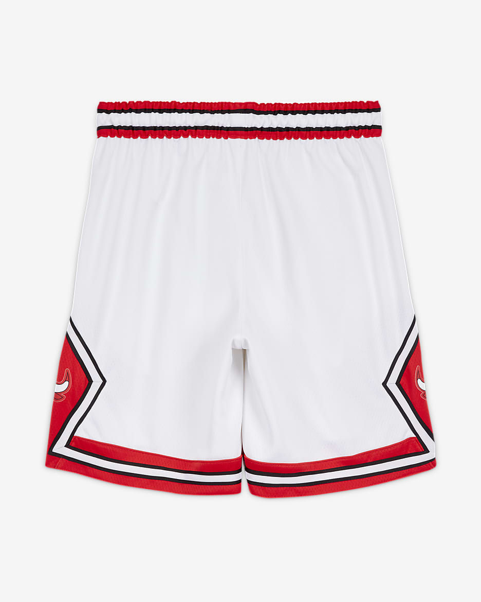 Chicago Bulls Association Edition Men's Nike NBA Swingman Shorts - White/University Red/Black