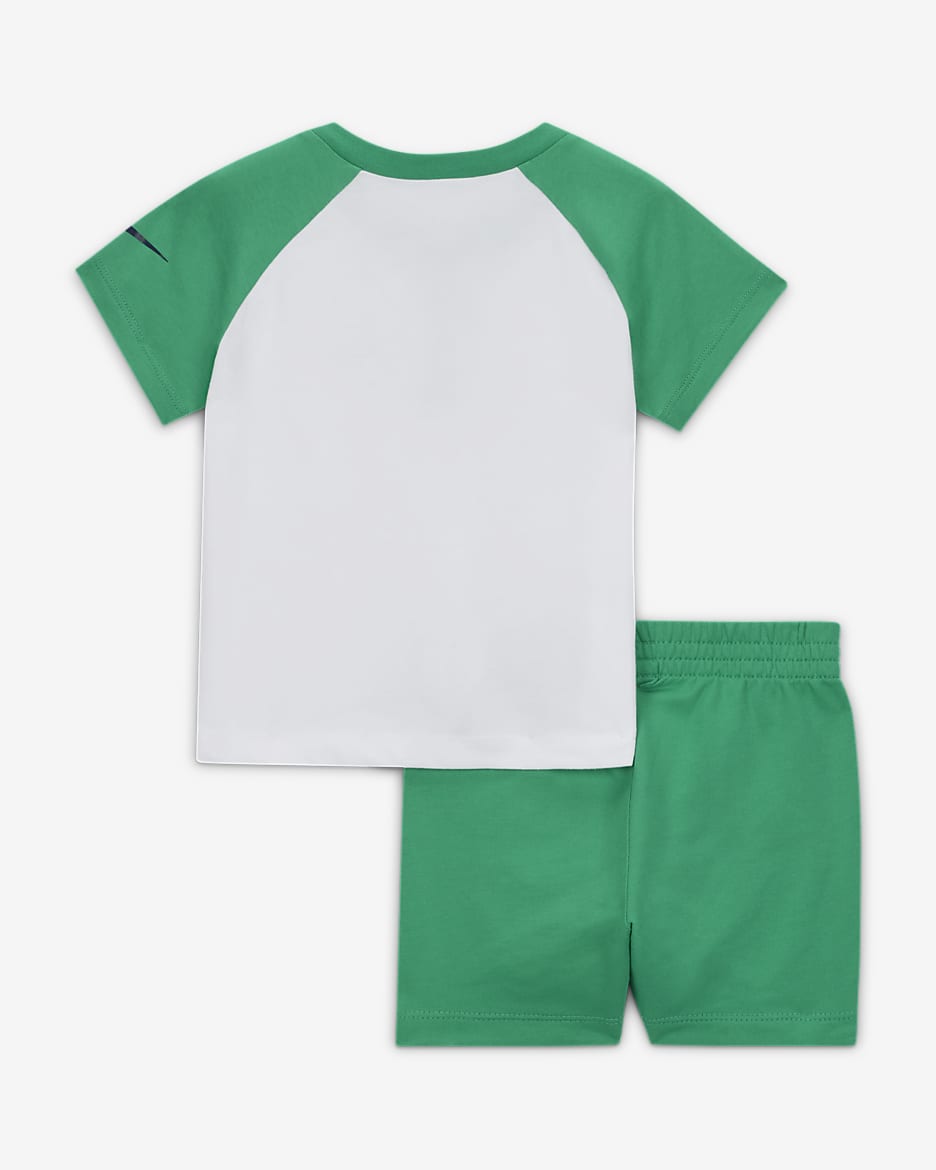 Nike Sportswear Next Gen Baby (12-24M) 2-Piece Shorts Set - Stadium Green