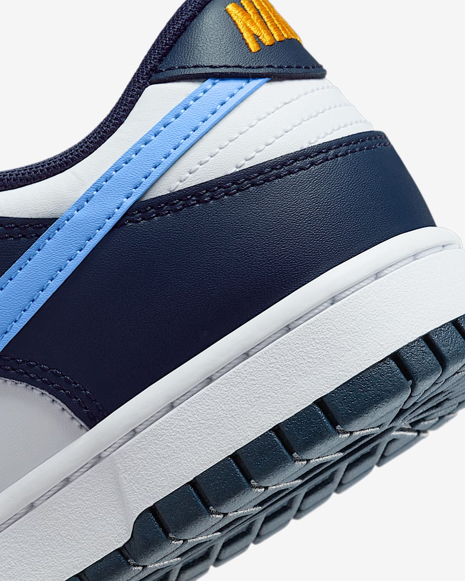 Nike Dunk Low Men's Shoes - Obsidian/White/University Gold/University Blue