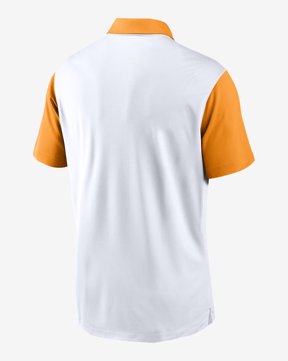 Polo universitario Nike Dri-FIT para hombre Tennessee Volunteers Primetime Campus Vapor - Blanco