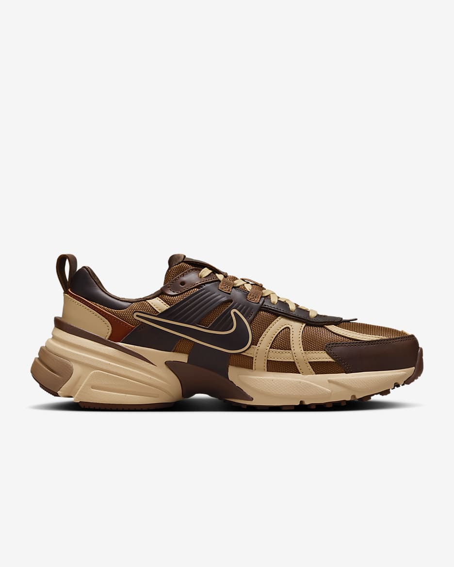 Nike V2K Run Shoes - Light British Tan/Sesame/Picante Red/Light British Tan