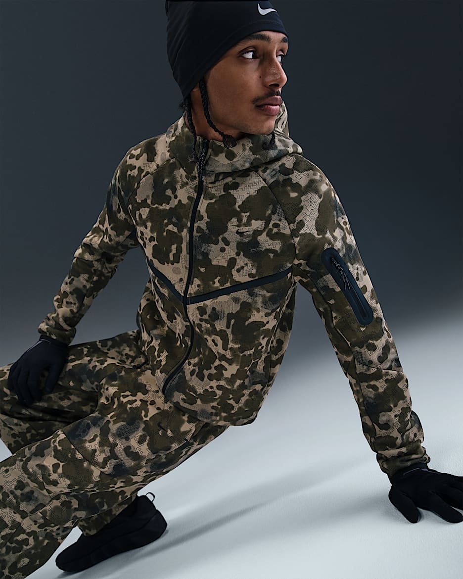 Nike Tech Men's Full-Zip Fleece Camo Windrunner Jacket