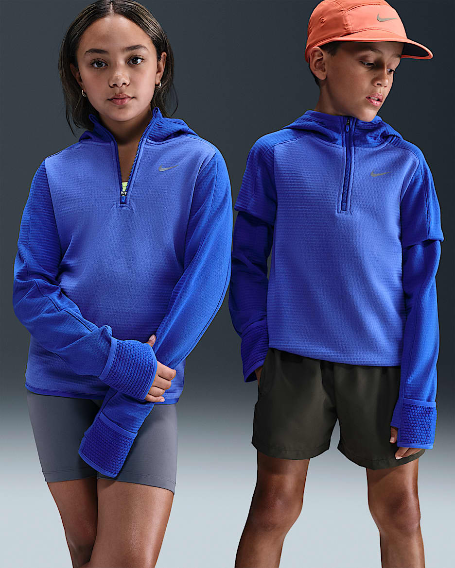Nike Older Kids' Therma-FIT 1/4-Zip Top - Comet Blue/Game Royal