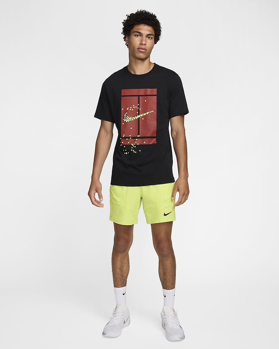 NikeCourt Men's Tennis T-Shirt - Black