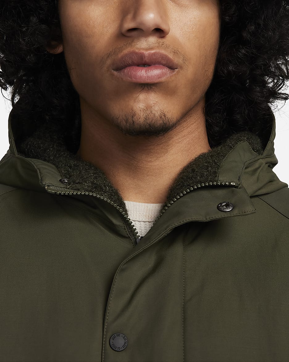 Nike Life Men's Insulated Parka - Cargo Khaki/Cargo Khaki