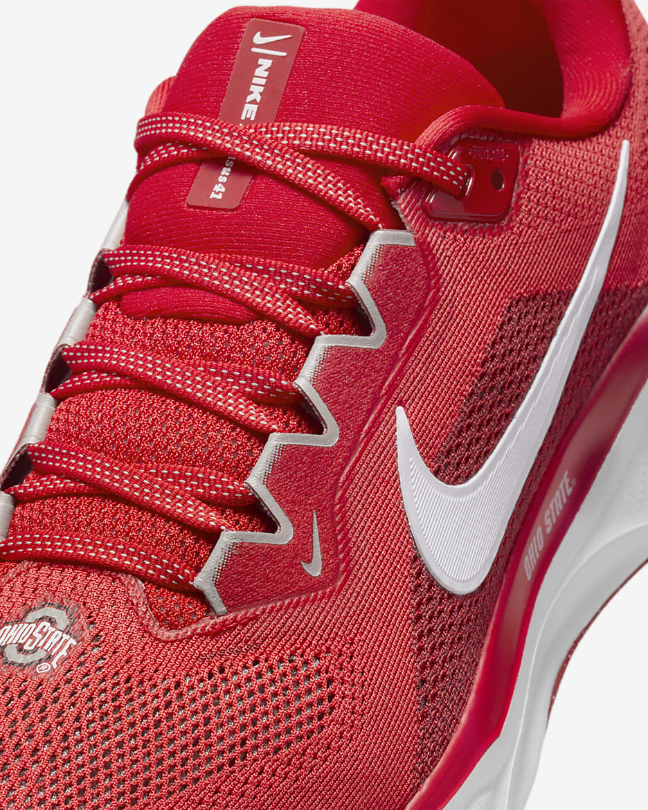 Tenis de correr en pavimento universitarios Nike para hombre Ohio State Pegasus 41 - Rojo universitario/Blanco/Gris peltre/Blanco