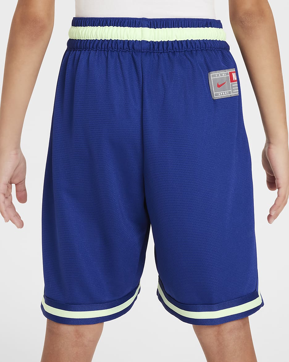 Nike DNA Culture of Basketball Older Kids' Dri-FIT Shorts - Deep Royal Blue/Vapour Green