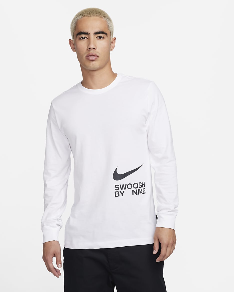 ナイキ スポーツウェア メンズ ロングスリーブ Tシャツ - ホワイト