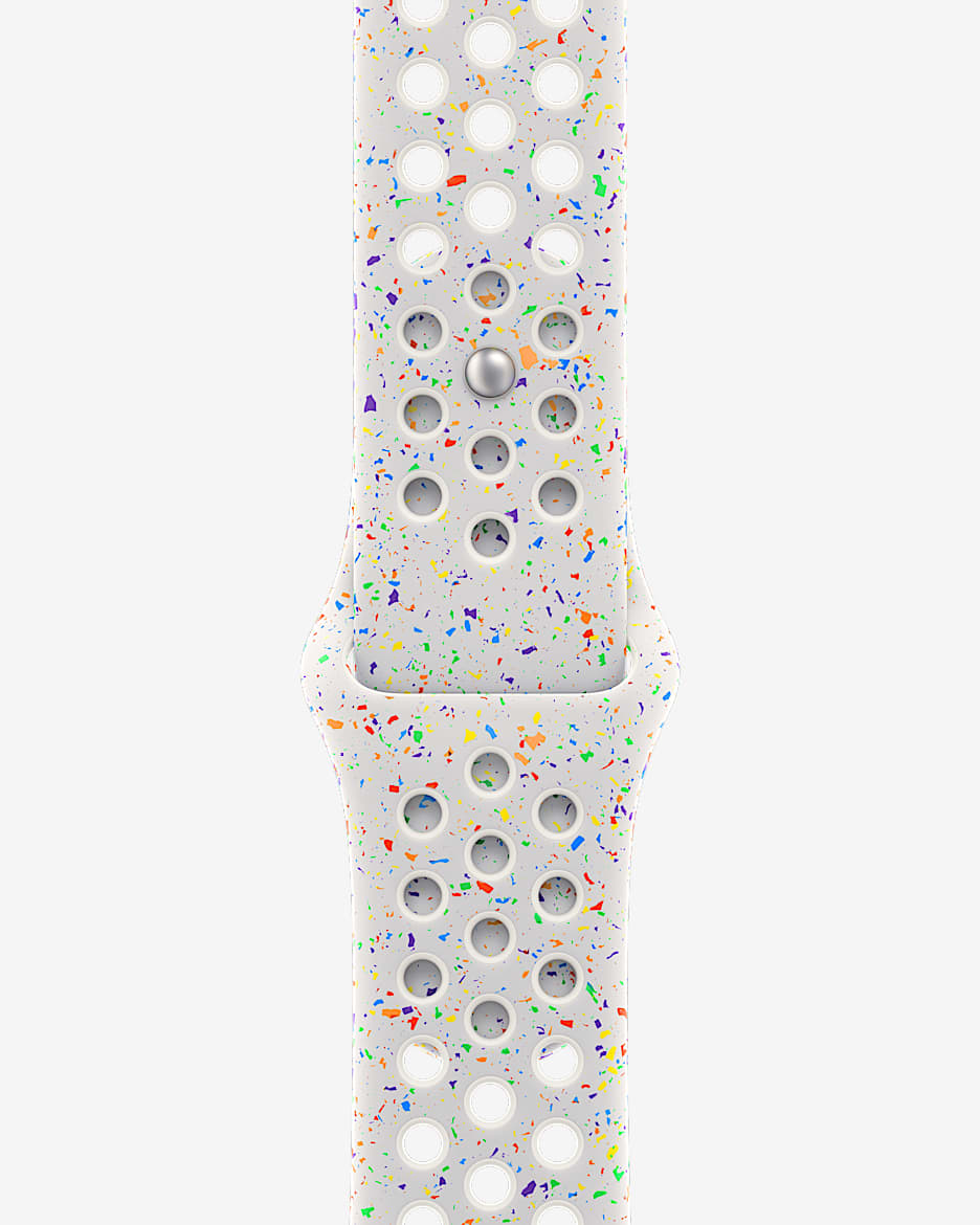 41mm Pure Platinum Nike Sport Band - M/L - Pure Platinum/White