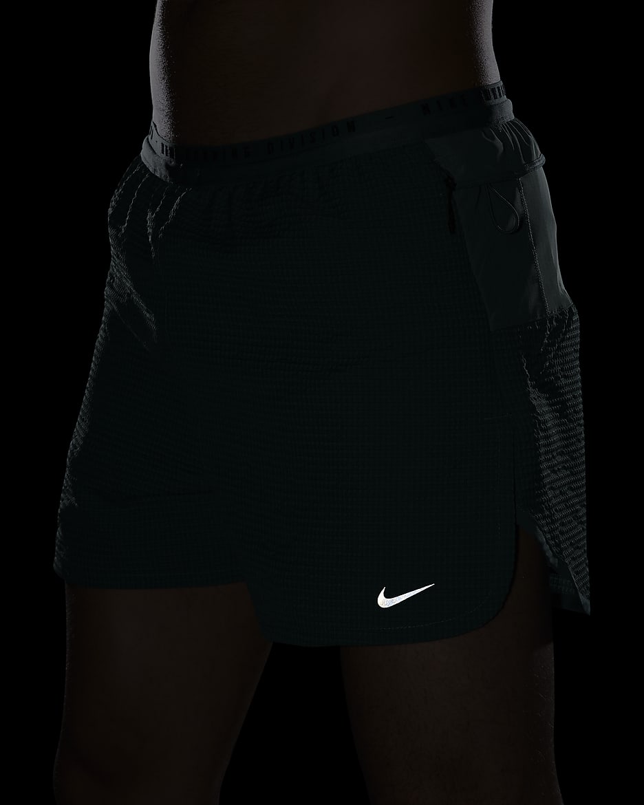 Shorts de correr Dri-FIT ADV de 10 cm con forro de ropa interior para hombre Nike Running Division - De costa a costa