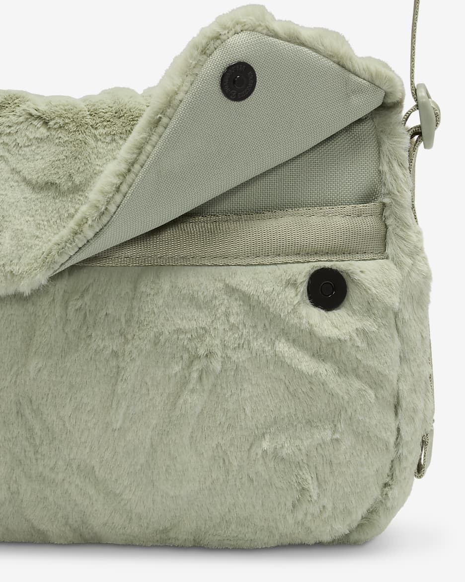 Nike Sportswear Futura 365 Faux Fur Cross-Body Bag (1L) - Jade Horizon/Jade Horizon/Jade Horizon