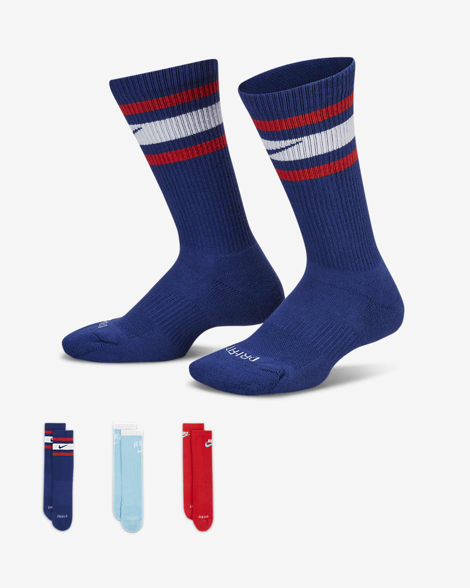 ถุงเท้าข้อยาวลดแรงกระแทก Nike Everyday Plus - หลายสี
