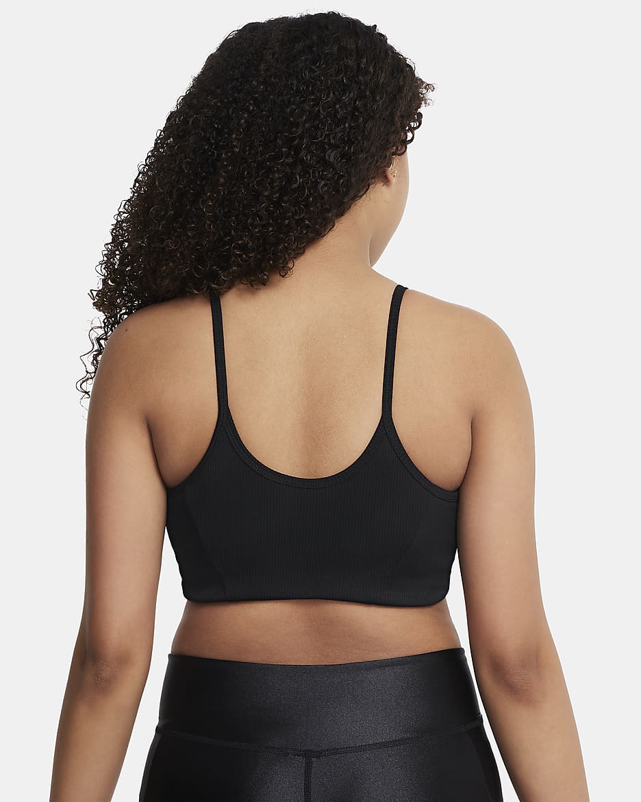 Nike Indy Girls' Sports Bra - Black/Clear