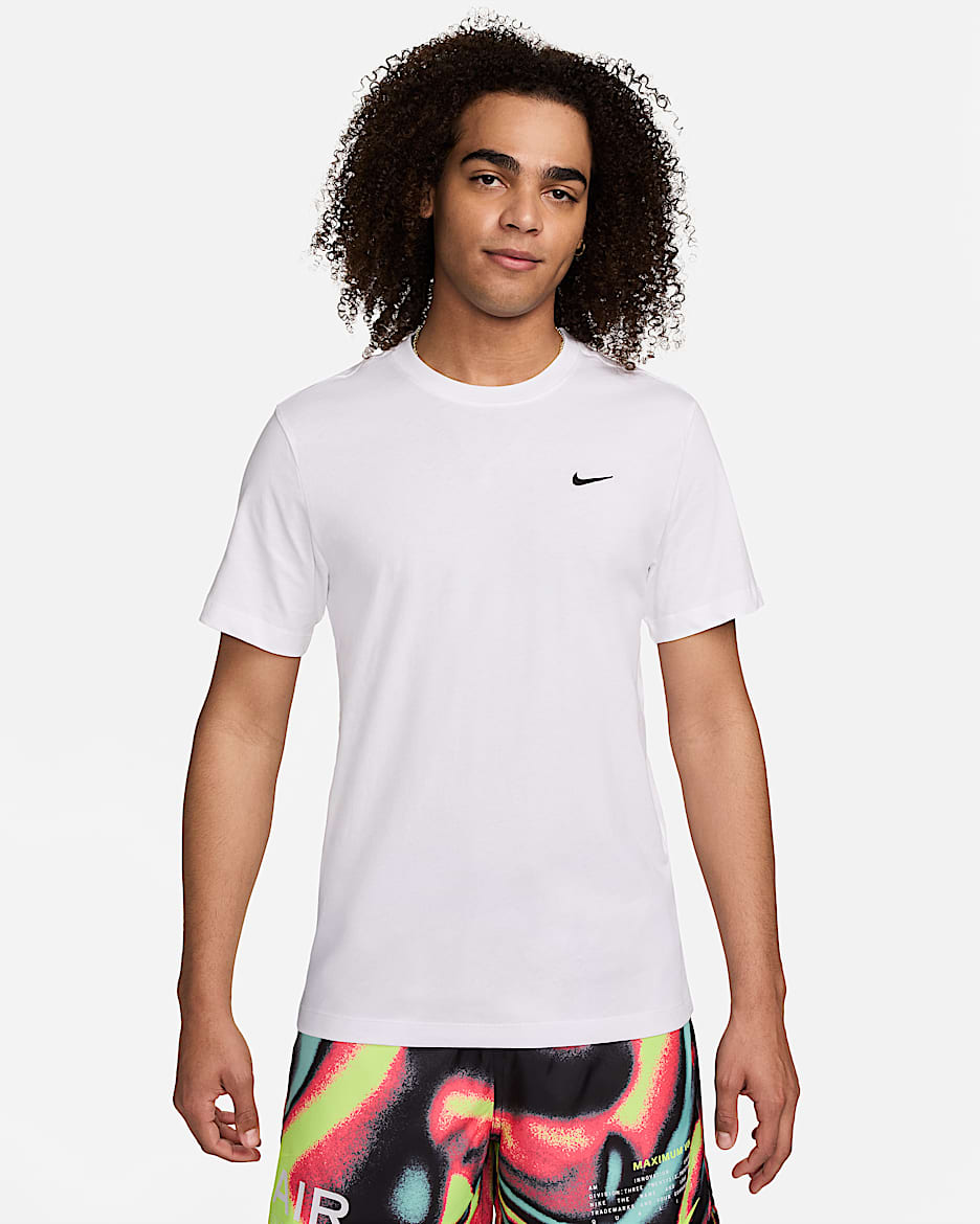 Playera para hombre Nike Sportswear Swoosh - Blanco/Negro