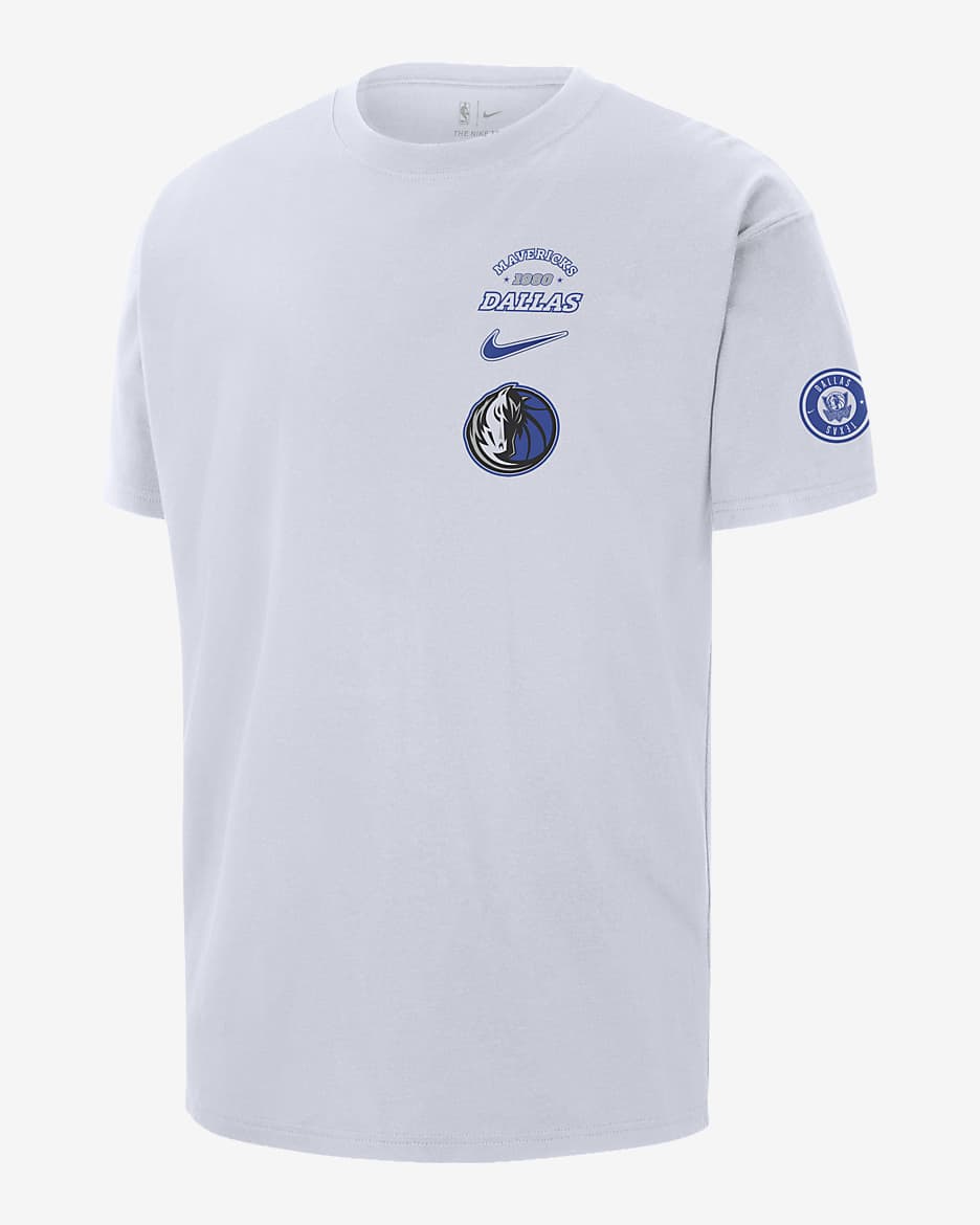 Dallas Mavericks Courtside Men's Nike NBA T-Shirt - White