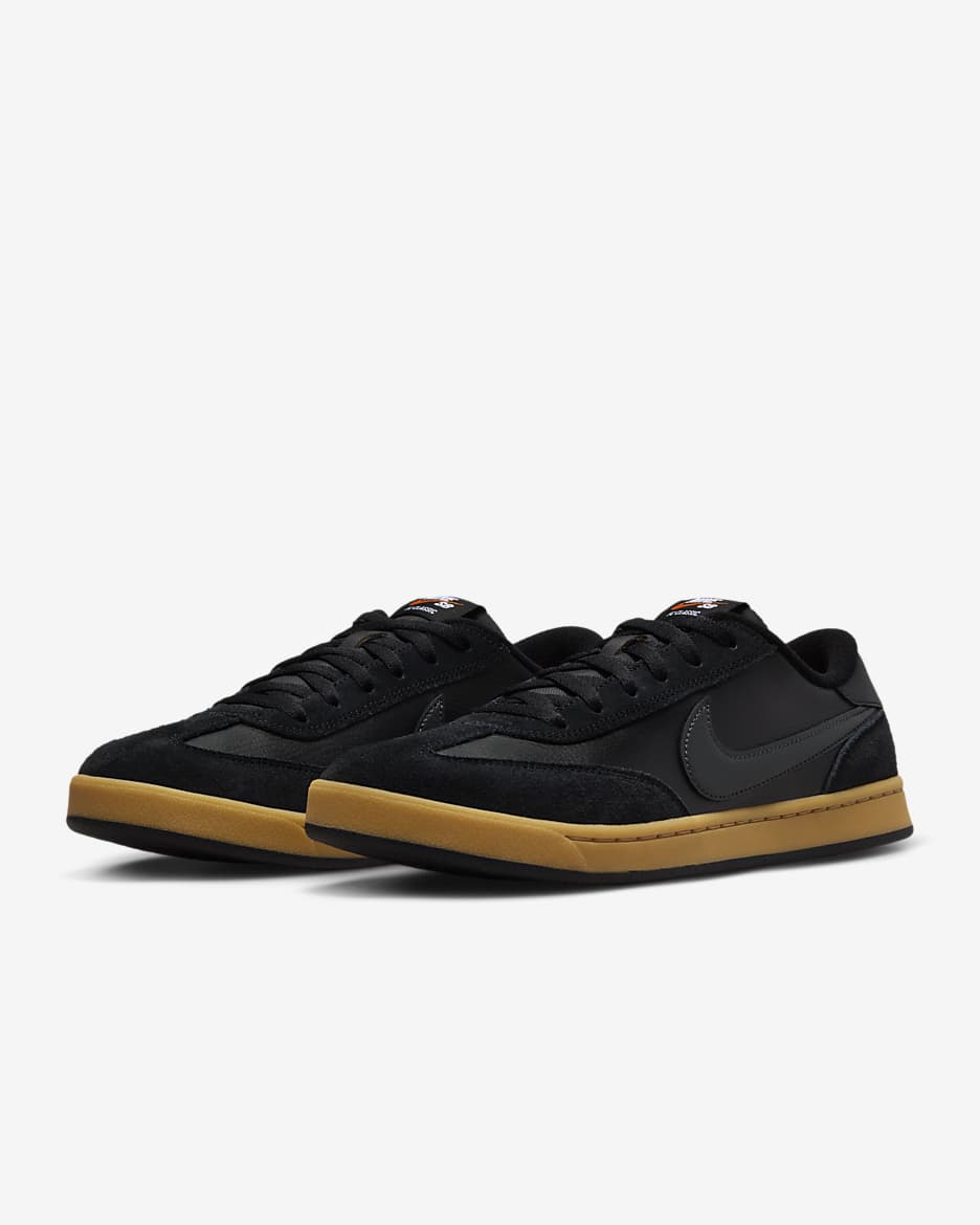 Nike SB FC Classic Skate Shoes - Black/Black/Vivid Orange/Anthracite