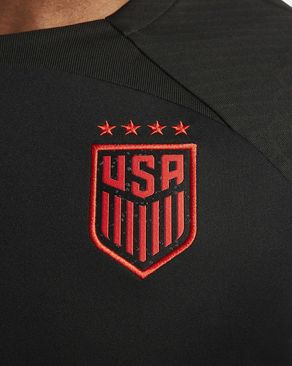 U.S. Strike Men's Nike Dri-FIT Knit Soccer Top - Black/Speed Red/Speed Red