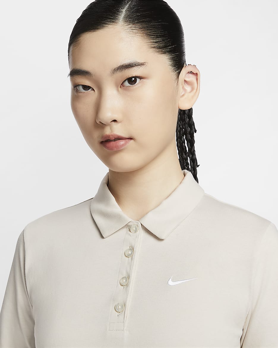 Nike Sportswear Women's Dress - Light Orewood Brown/White