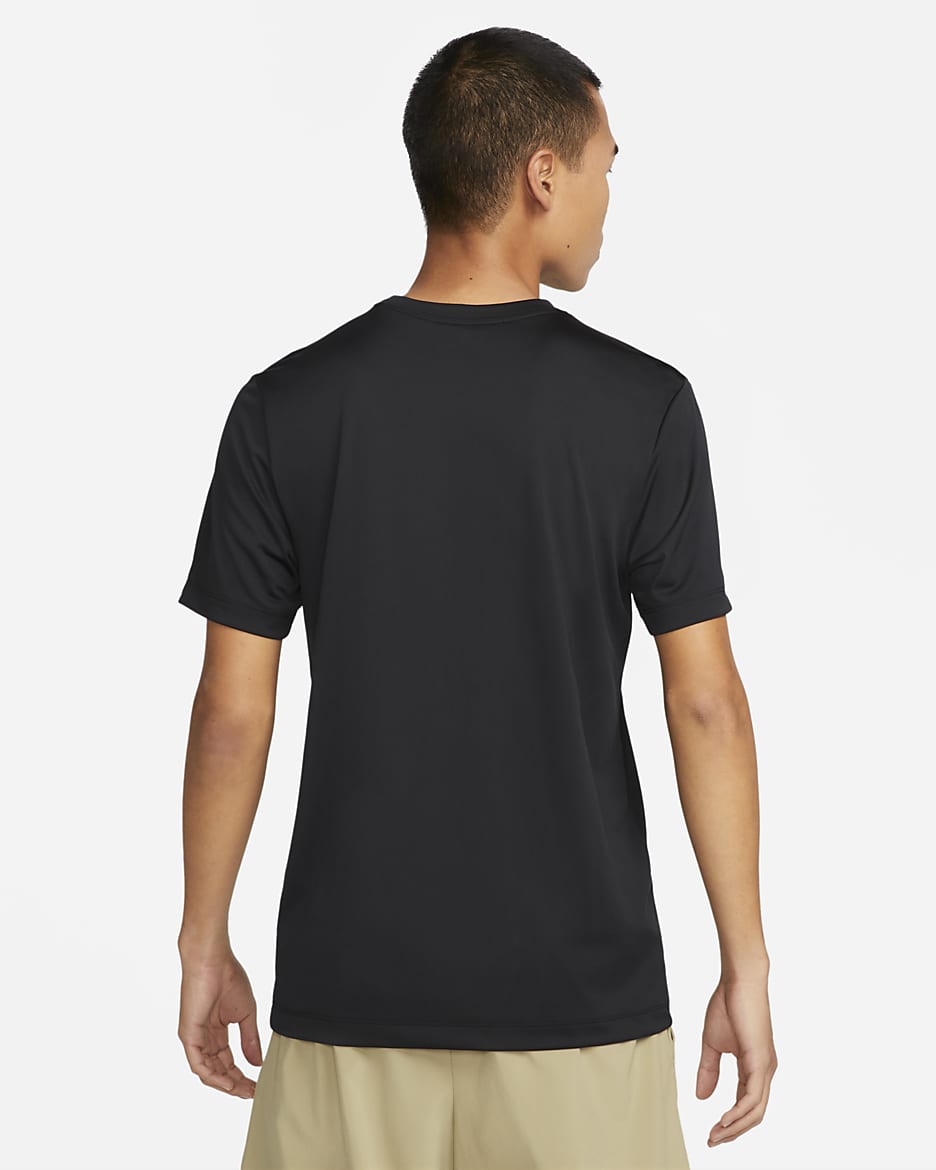 Nike Dri-FIT Men's Fitness T-Shirt - Black