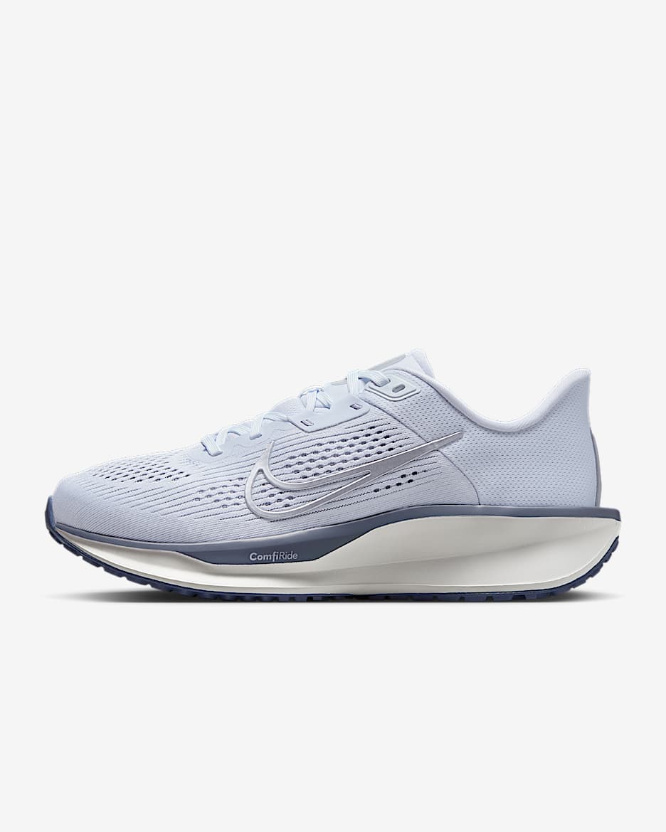Nike Quest 6 Women's Road Running Shoes - Football Grey/Ashen Slate/World Indigo/Metallic Silver