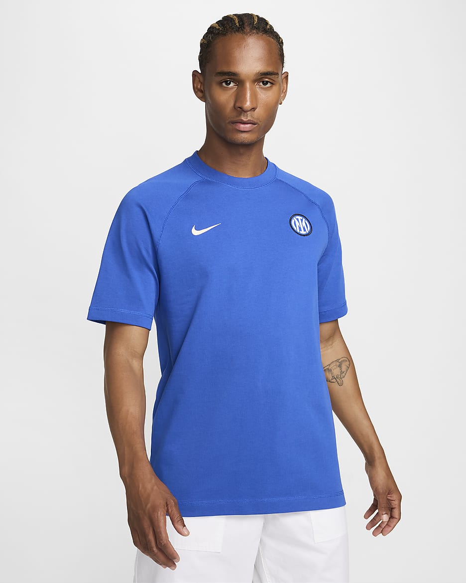 Travel Inter de Milán Camiseta de fútbol de manga corta Nike - Lyon Blue/Sanddrift