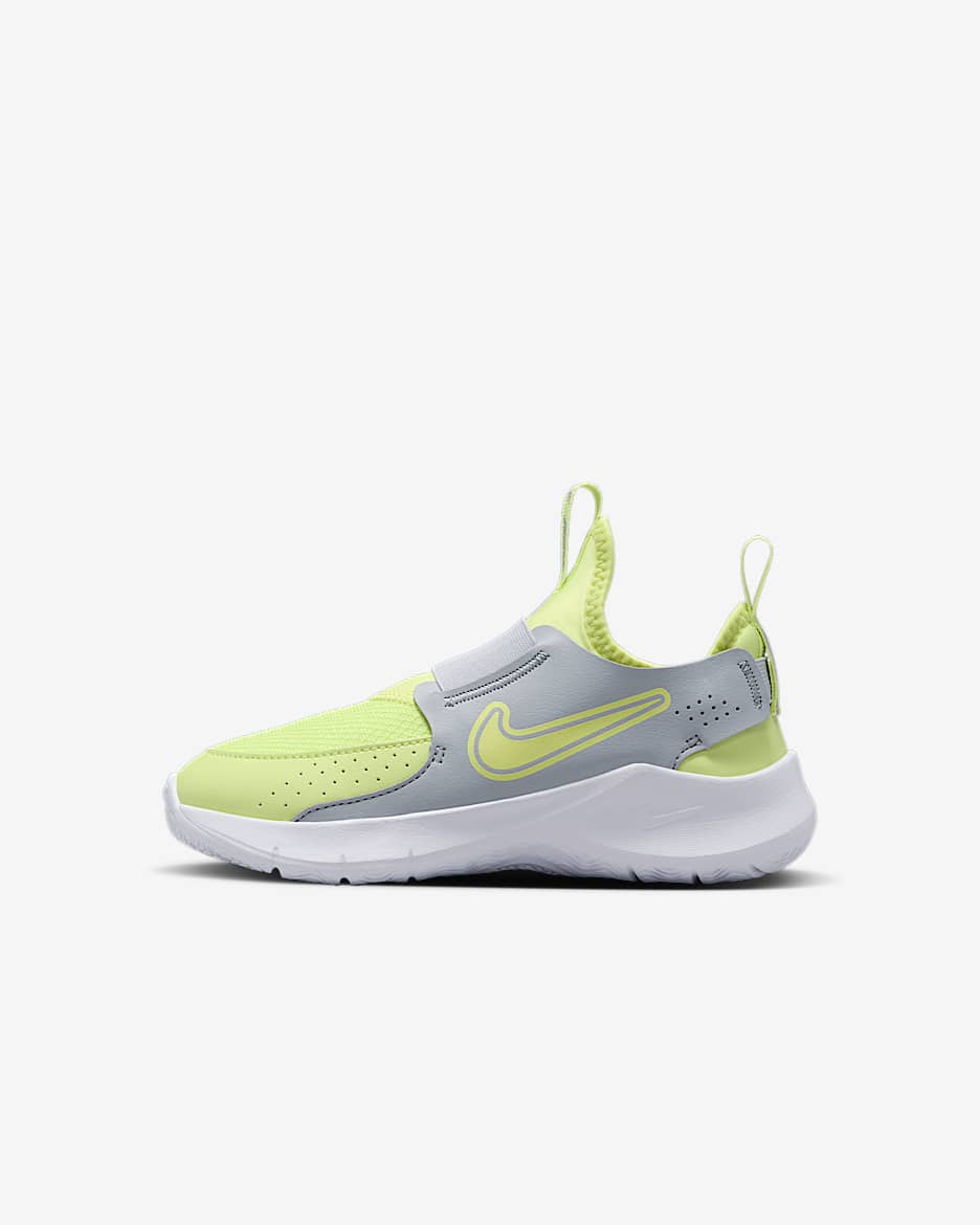 Nike Flex Runner 3 Little Kids' Shoes - Summit White/White/Light Lemon Twist