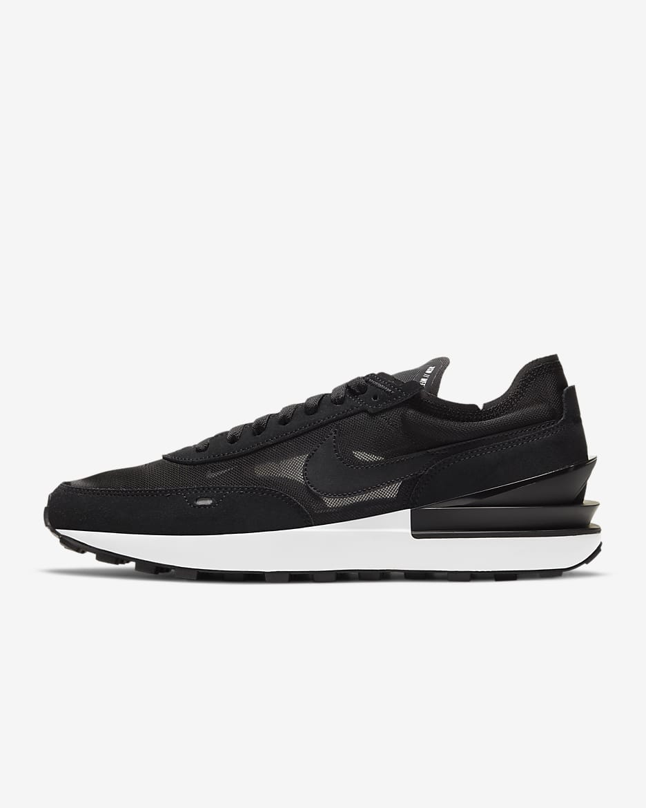 Nike Waffle One Men's Shoes - Black/White/Orange/Black