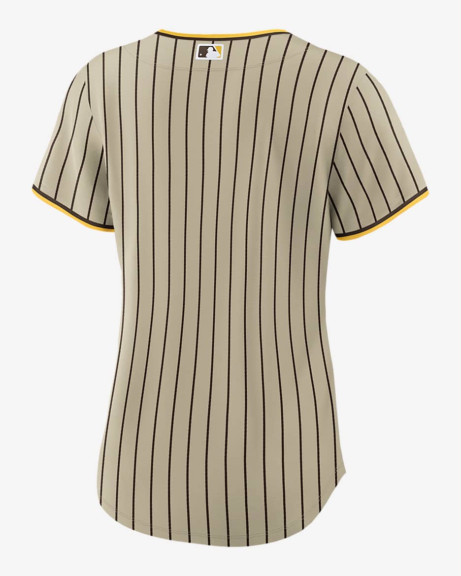 MLB San Diego Padres Women's Replica Baseball Jersey - Tan/Beige