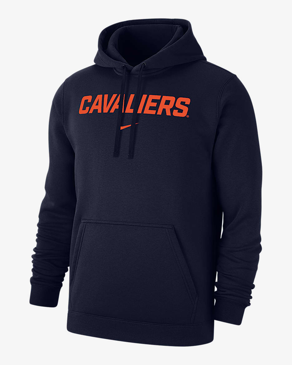 Virginia Club Fleece Men's Nike College Pullover Hoodie - Navy