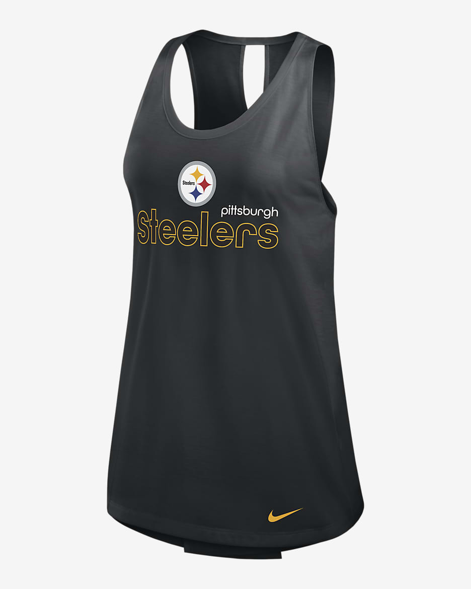 Pittsburgh Steelers Women's Nike Dri-FIT NFL Tank Top - Black