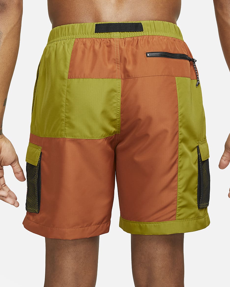 Traje de baño tipo short de voleibol de 18 cm militar para hombre Nike - Musgo