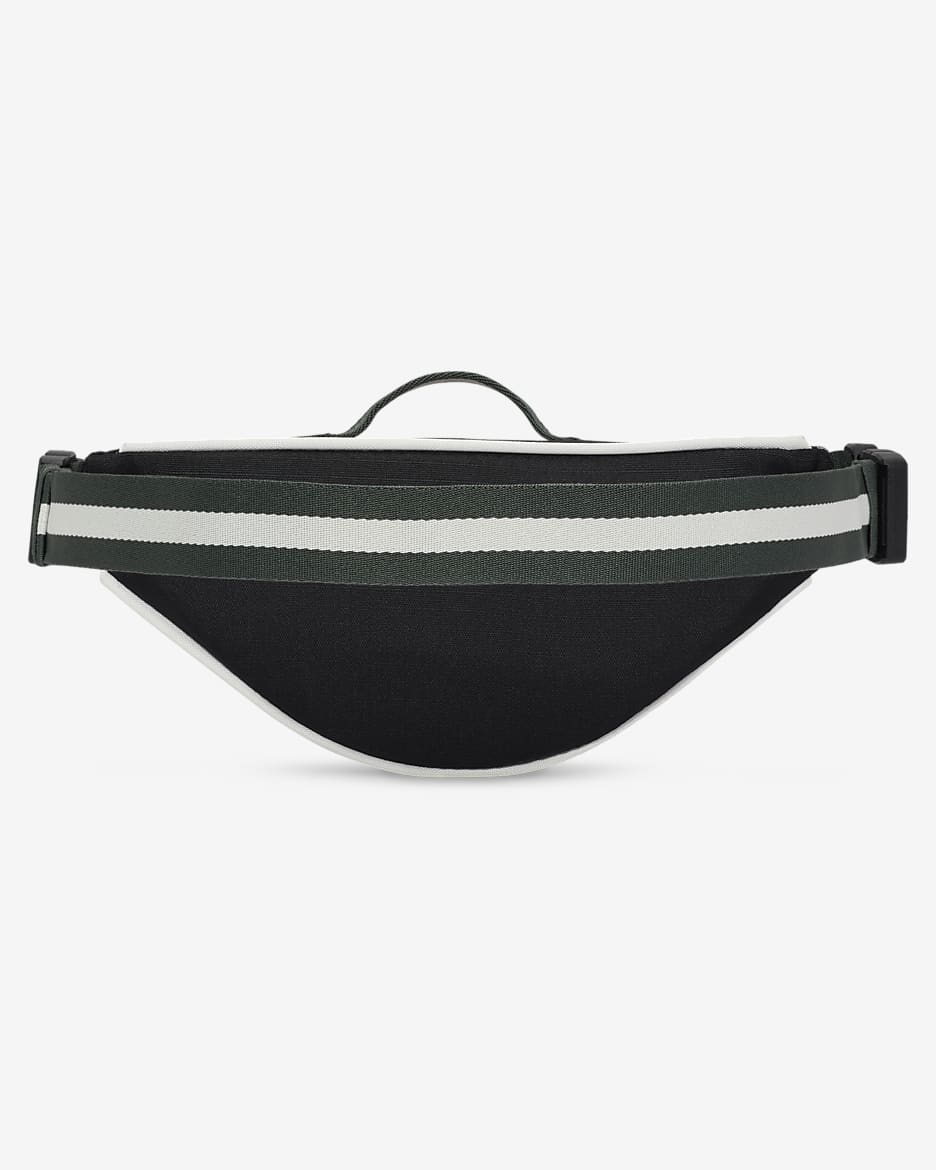 Nike Heritage Retro Fanny Pack (Small, 1L) - Black/Vintage Green/Stadium Green