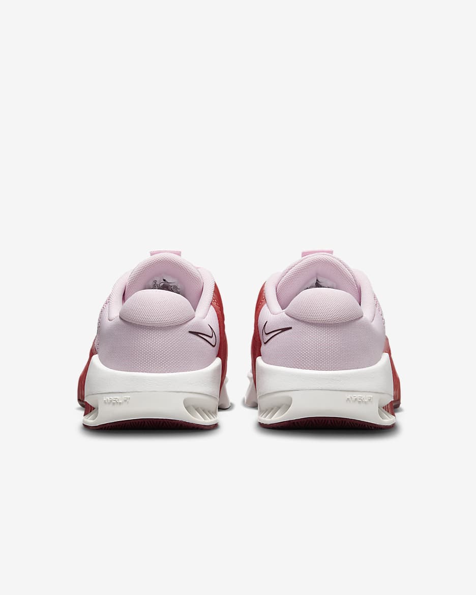 Nike Metcon 9 Women's Workout Shoes - Pink Foam/Platinum Tint/Adobe/Dark Team Red