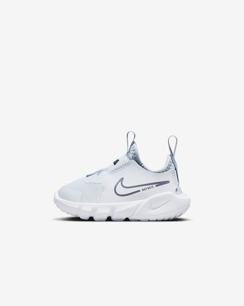 Nike Flex Runner 2 嬰幼兒鞋款 - Football Grey/Light Armory Blue/白色/Midnight Navy