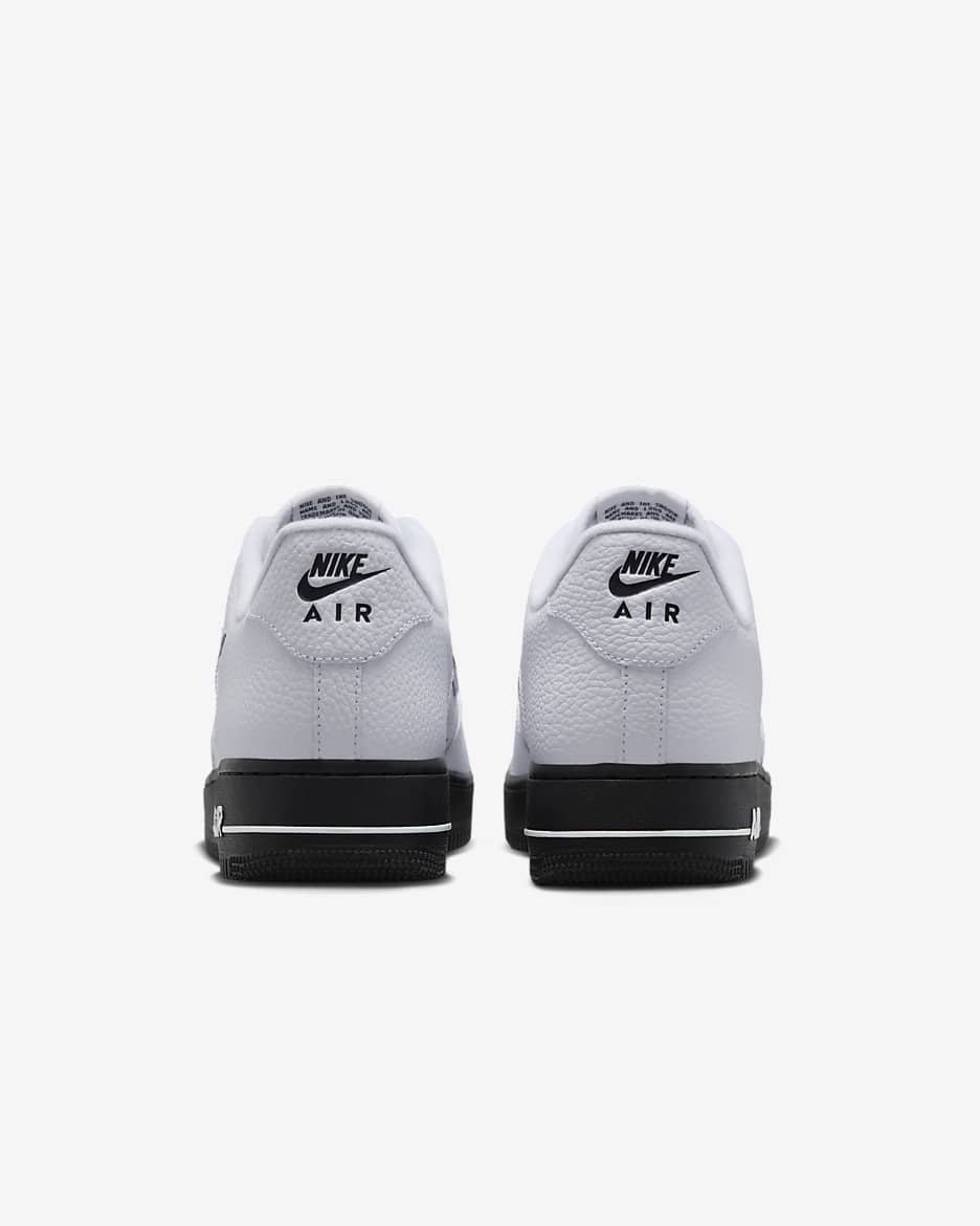 Chaussure Nike Air Force 1 pour homme - Blanc/Noir