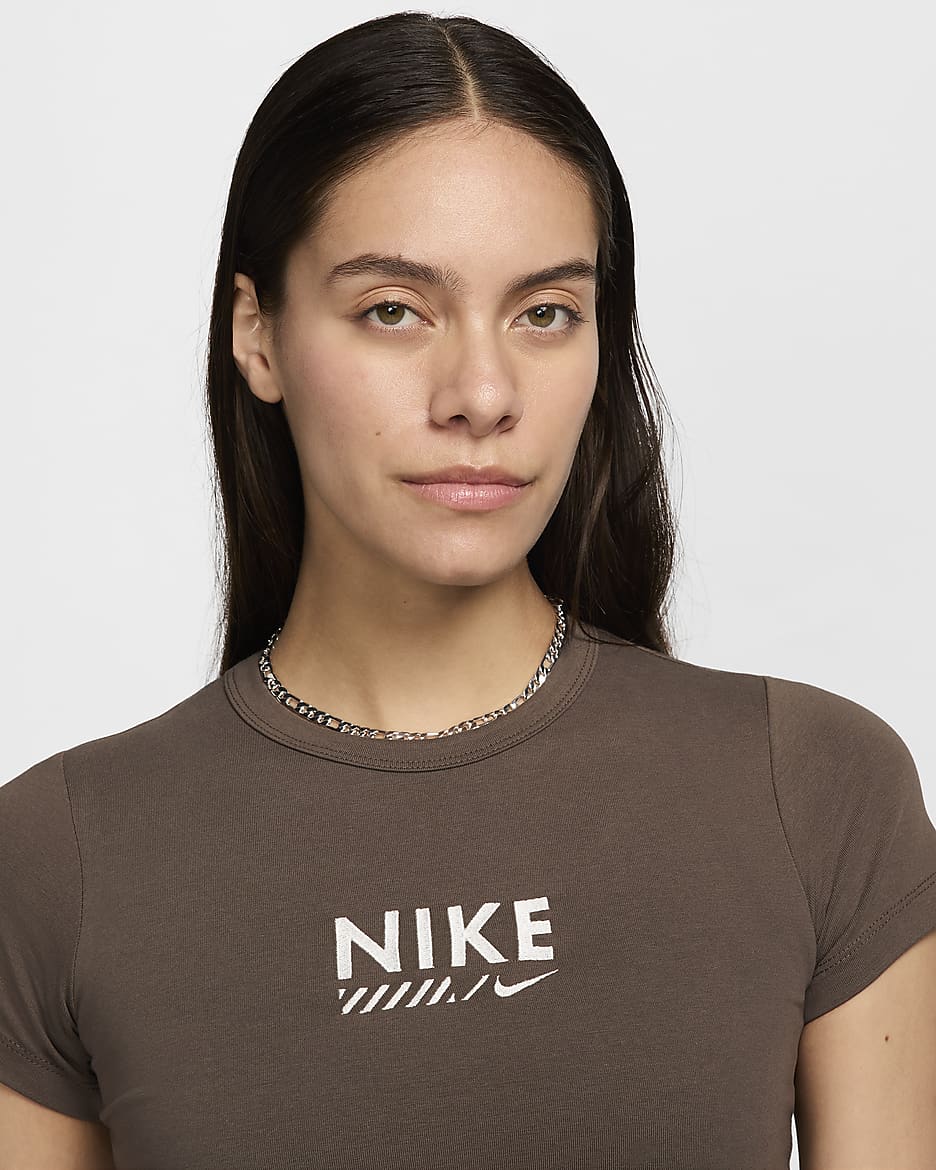 Nike Sportswear Women's Cropped T-Shirt - Ironstone