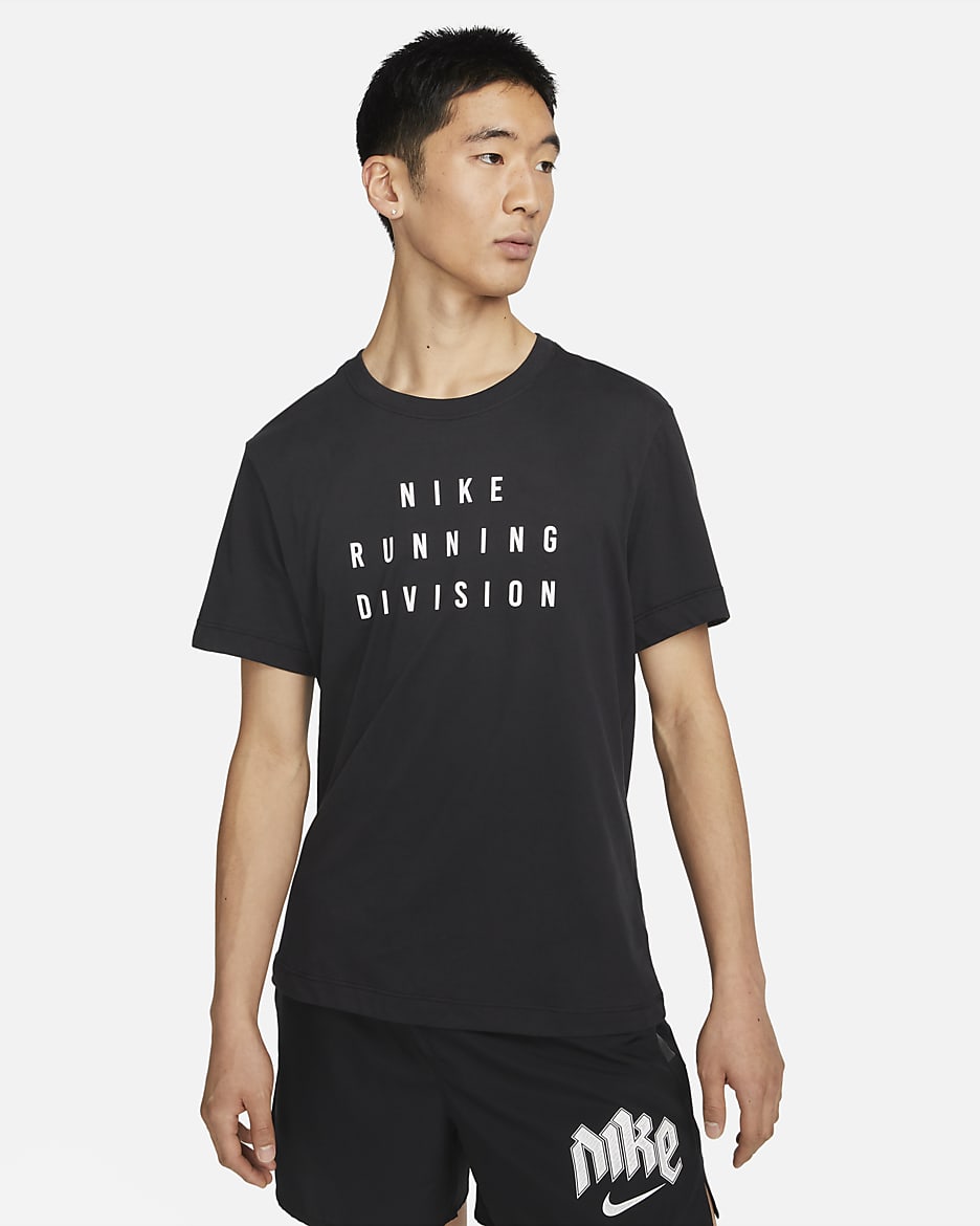 Nike Dri-FIT Run Division Men's Running T-Shirt - Black