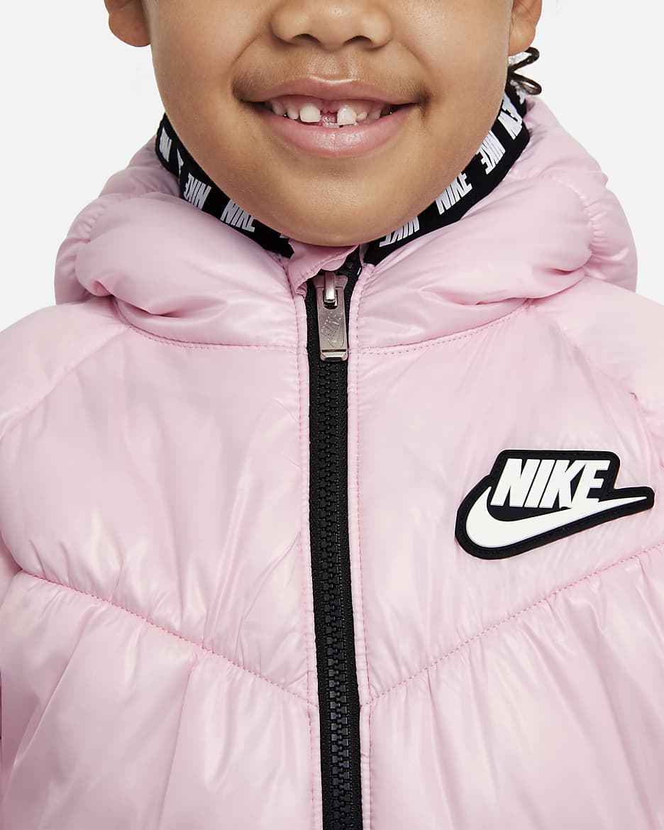 Nike Younger Kids' Puffer Jacket - Pink Foam