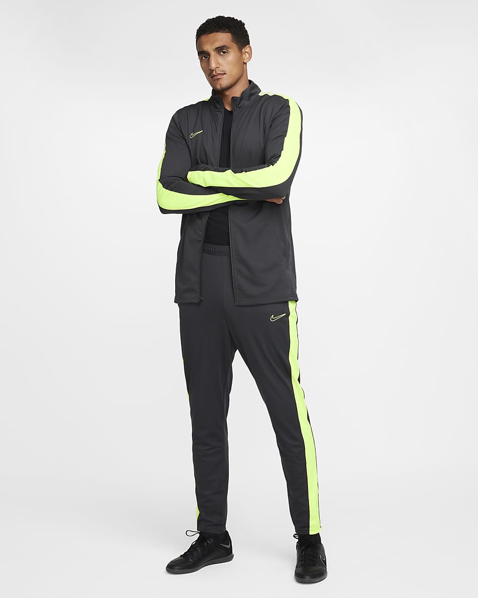 Nike Academy Men's Dri-FIT Football Tracksuit - Anthracite/Volt/Volt