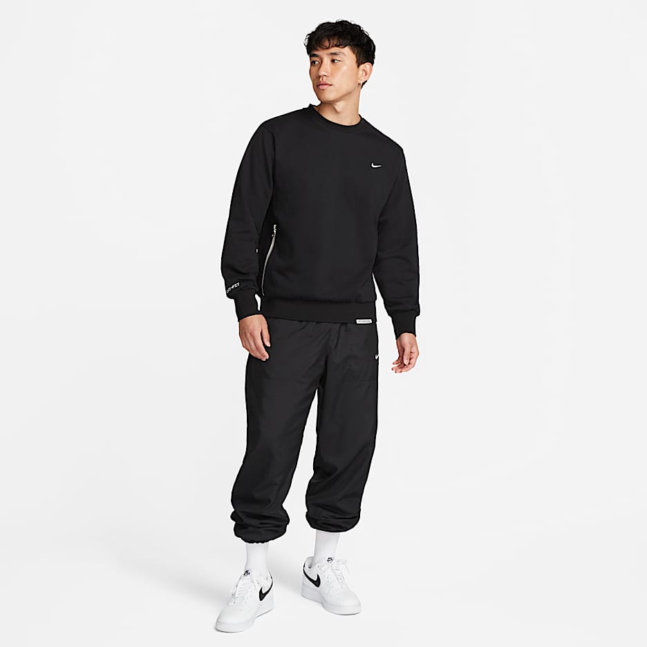 Nike Dri-FIT Standard Issue Men's Basketball Crew - Black/Pale Ivory