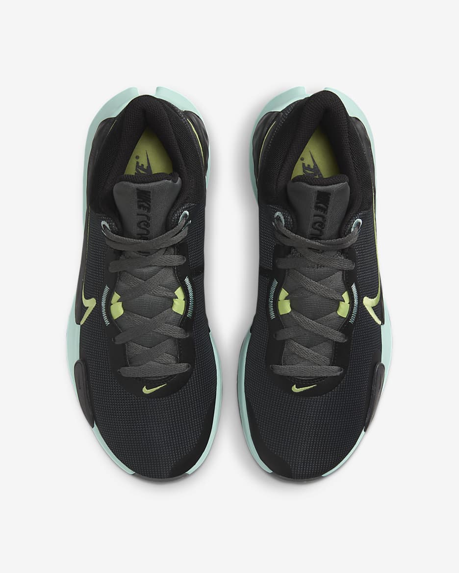 Nike Elevate 3 Basketball Shoes - Black/Iron Grey/Jade Ice/Pastel Yellow