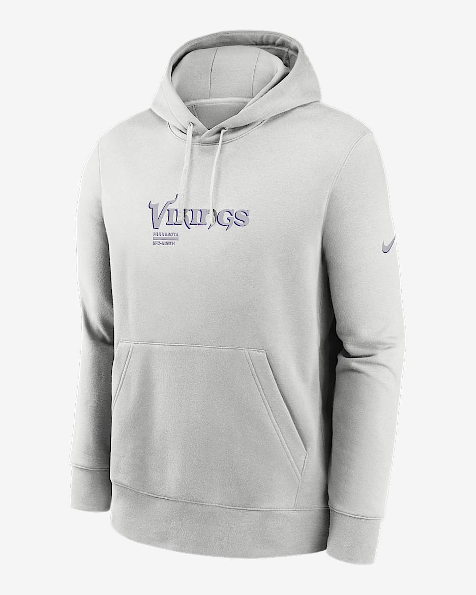 Minnesota Vikings Slot Receiver Club Men's Nike NFL Pullover Hoodie - Grey