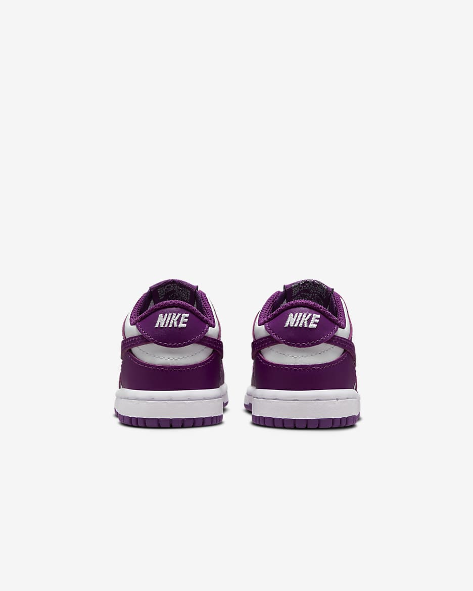 Sko Nike Dunk Low för baby/små barn - Vit/Vit/Viotech