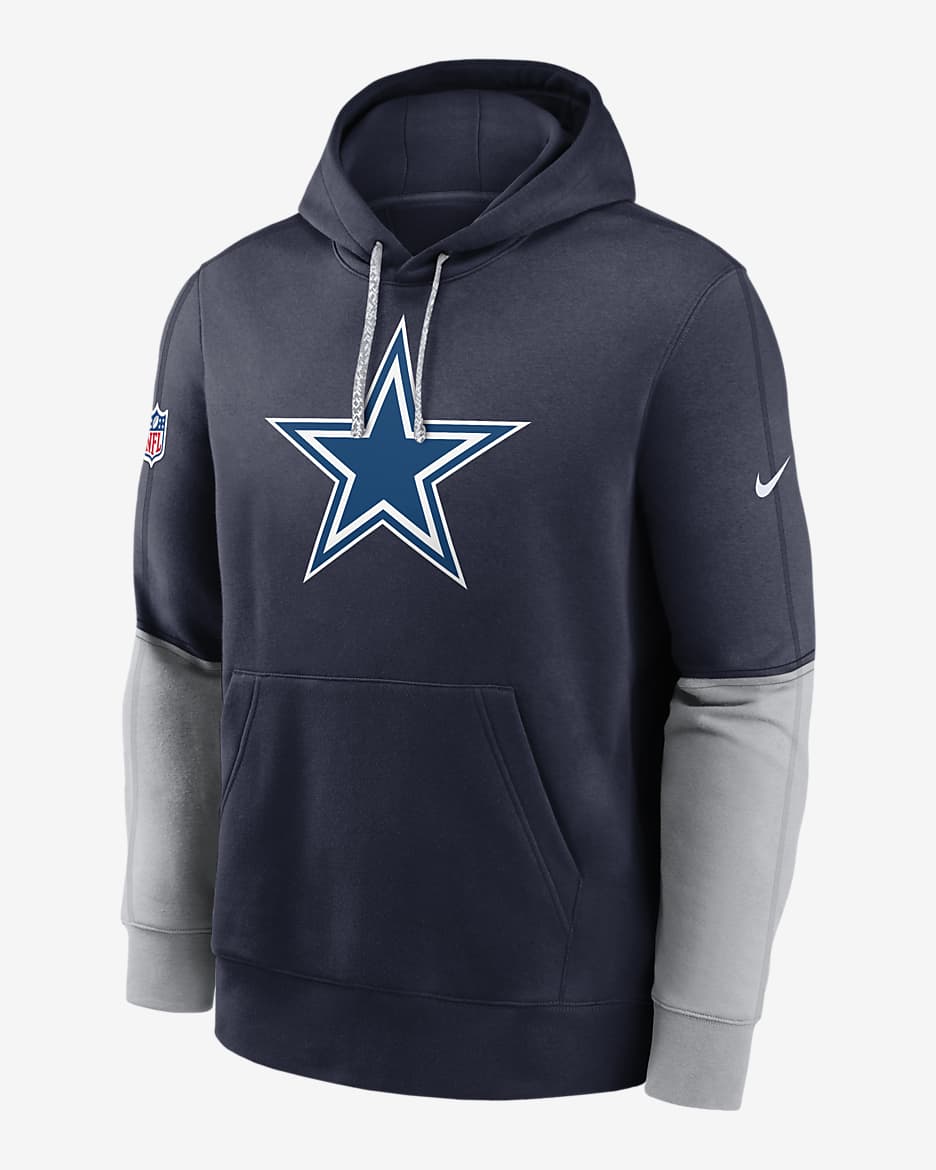 Dallas Cowboys Sideline Team Issue Club Men's Nike NFL Pullover Hoodie - Navy