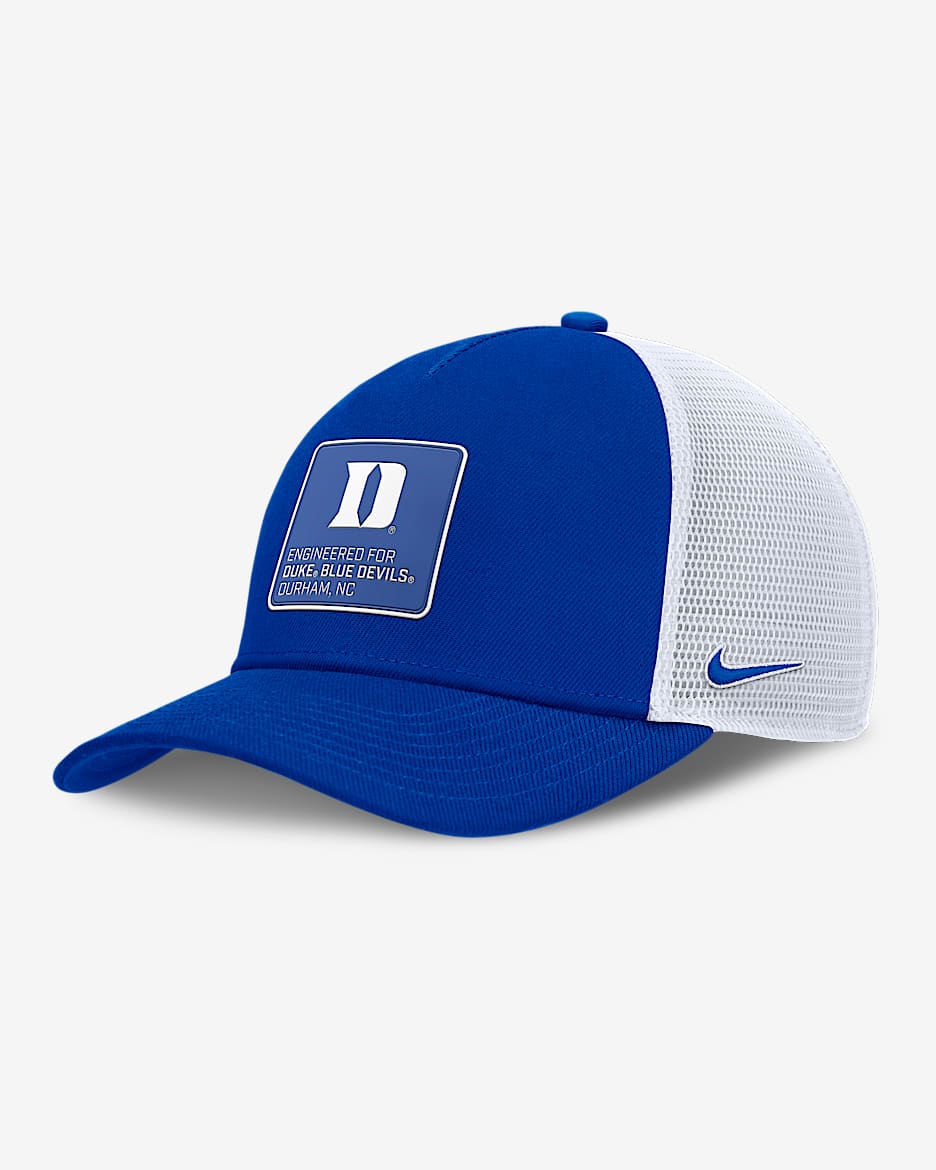 Gorra de rejilla universitaria Nike ajustable para hombre Duke On-Field Rise Engineered - Royal