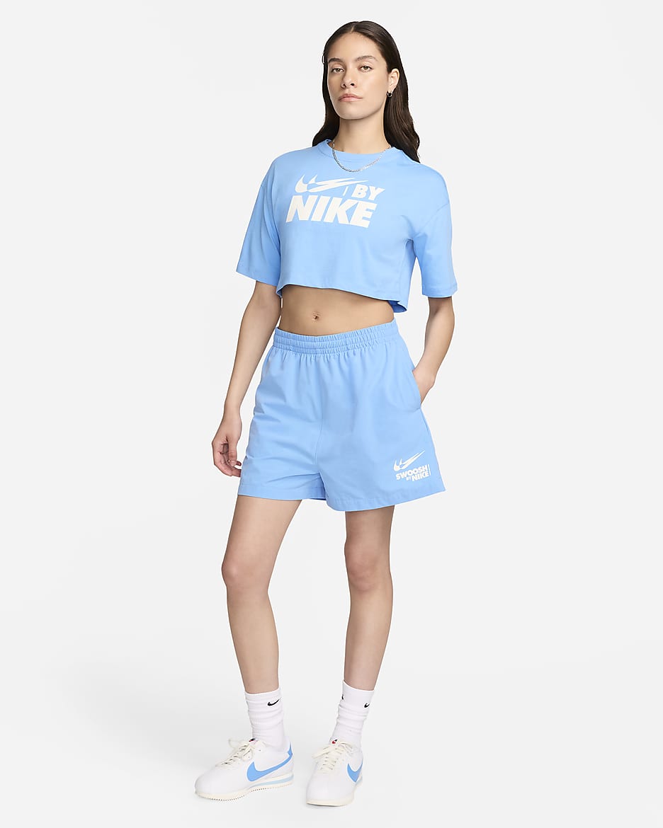 Nike Sportswear Women's Woven Shorts - University Blue/Sail