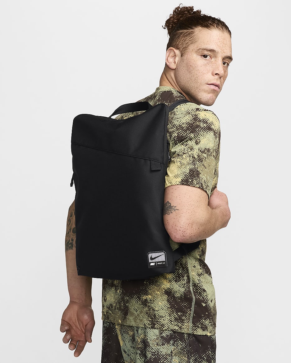 Sac de gym Nike Utility 2.0 (17 L) - Noir/Noir/Blanc