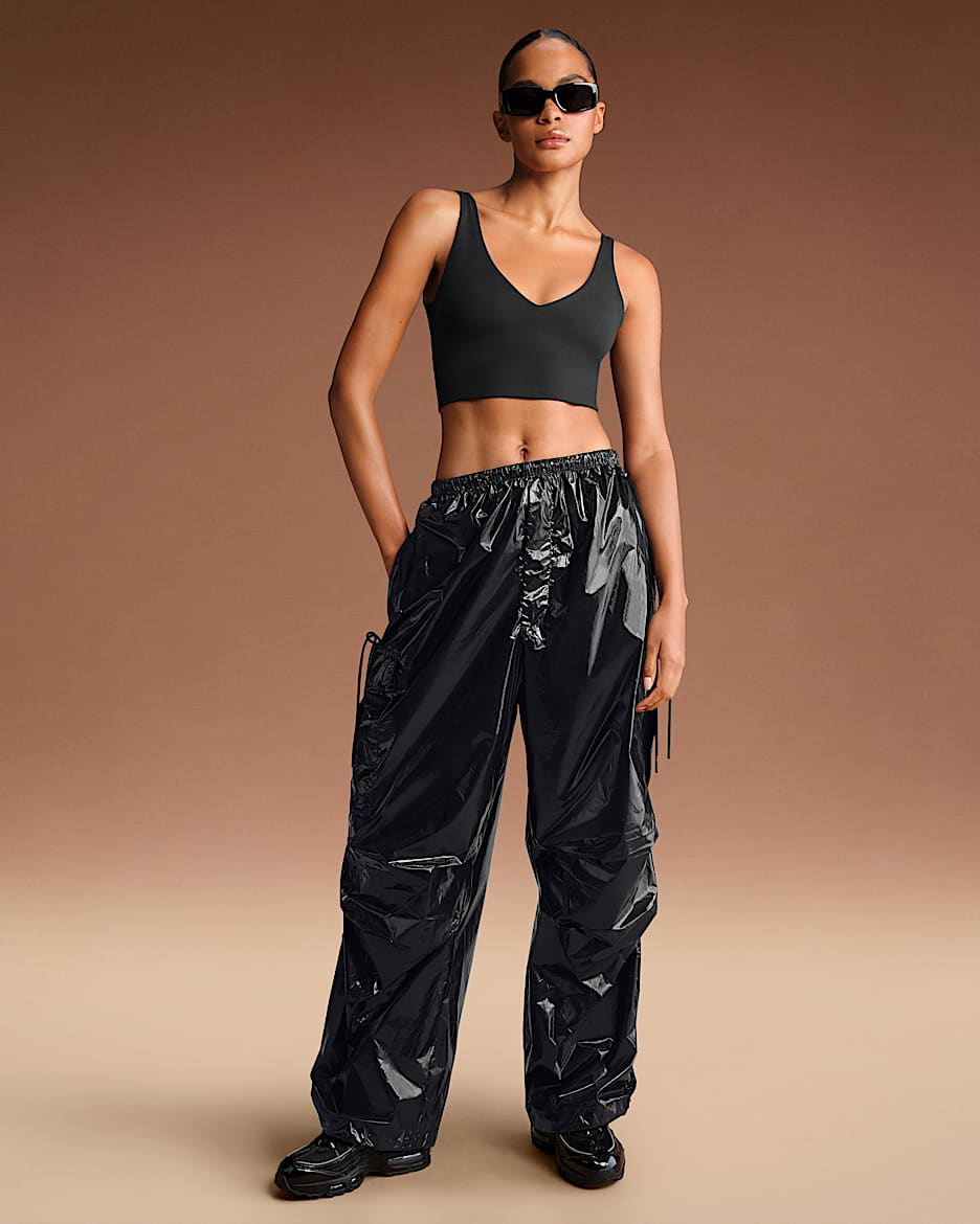 NikeSKIMS Shiny Nylon Women's Cargo Pants - NSKM OBSIDIAN