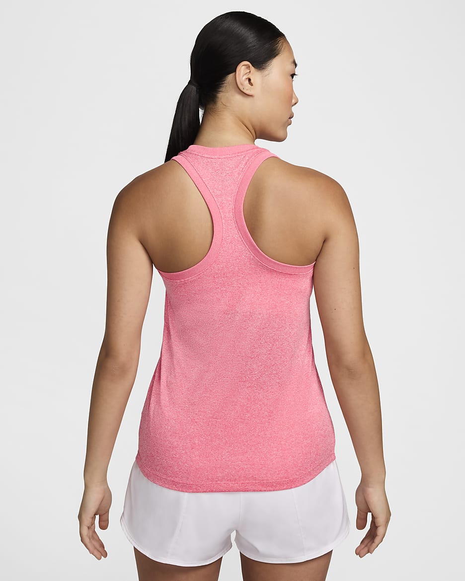 Nike Dri-FIT Women's Racerback Tank - Aster Pink/Pure/Heather